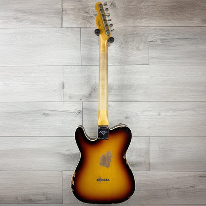 FENDER Custom Shop 1960 Telecaster Custom Heavy Relic, 3A Rosewood Fingerboard, Super Faded Aged Chocolate 3-Color Sunburst