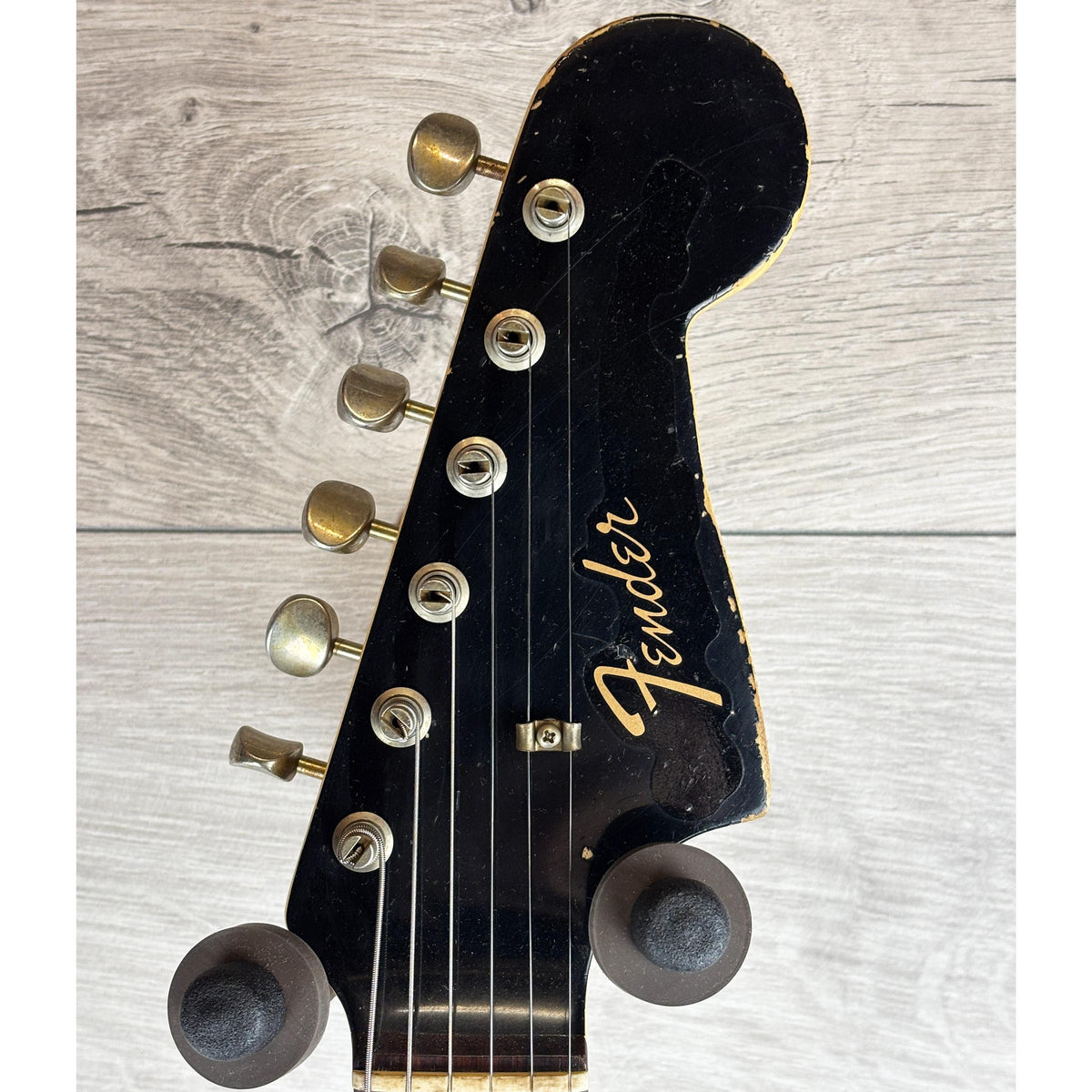 FENDER Custom Shop Master Built David Brown W25 65 Jazzmaster Relic, Black RW