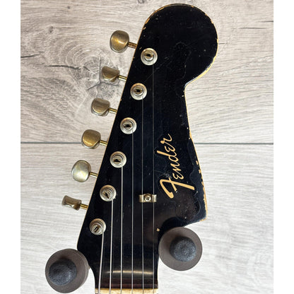 FENDER Custom Shop Master Built David Brown W25 65 Jazzmaster Relic, Black RW