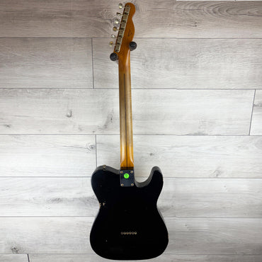 Fender Custom Shop Masterbuilt Todd Krause W25 52 Telecaster Relic Black Left Hand Maple Neck, Black