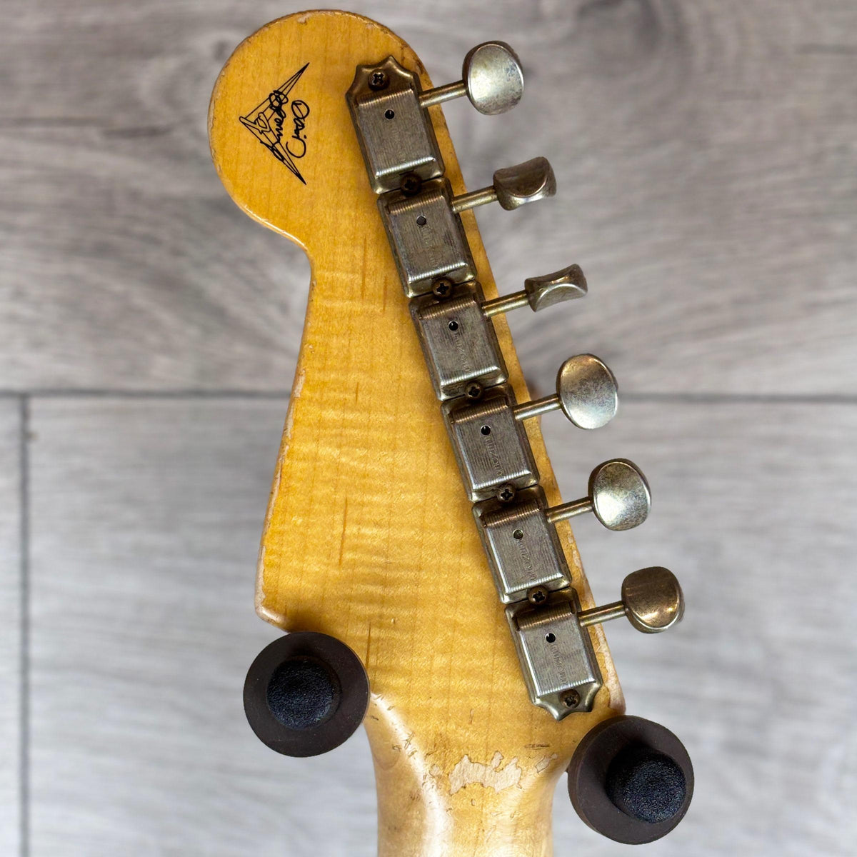 FENDER Custom Shop Master Built David Brown 58 Strat Relic Maple Neck, Flag Blue