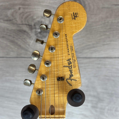 FENDER Custom Shop Master Built David Brown 58 Strat Relic Maple Neck, Flag Blue