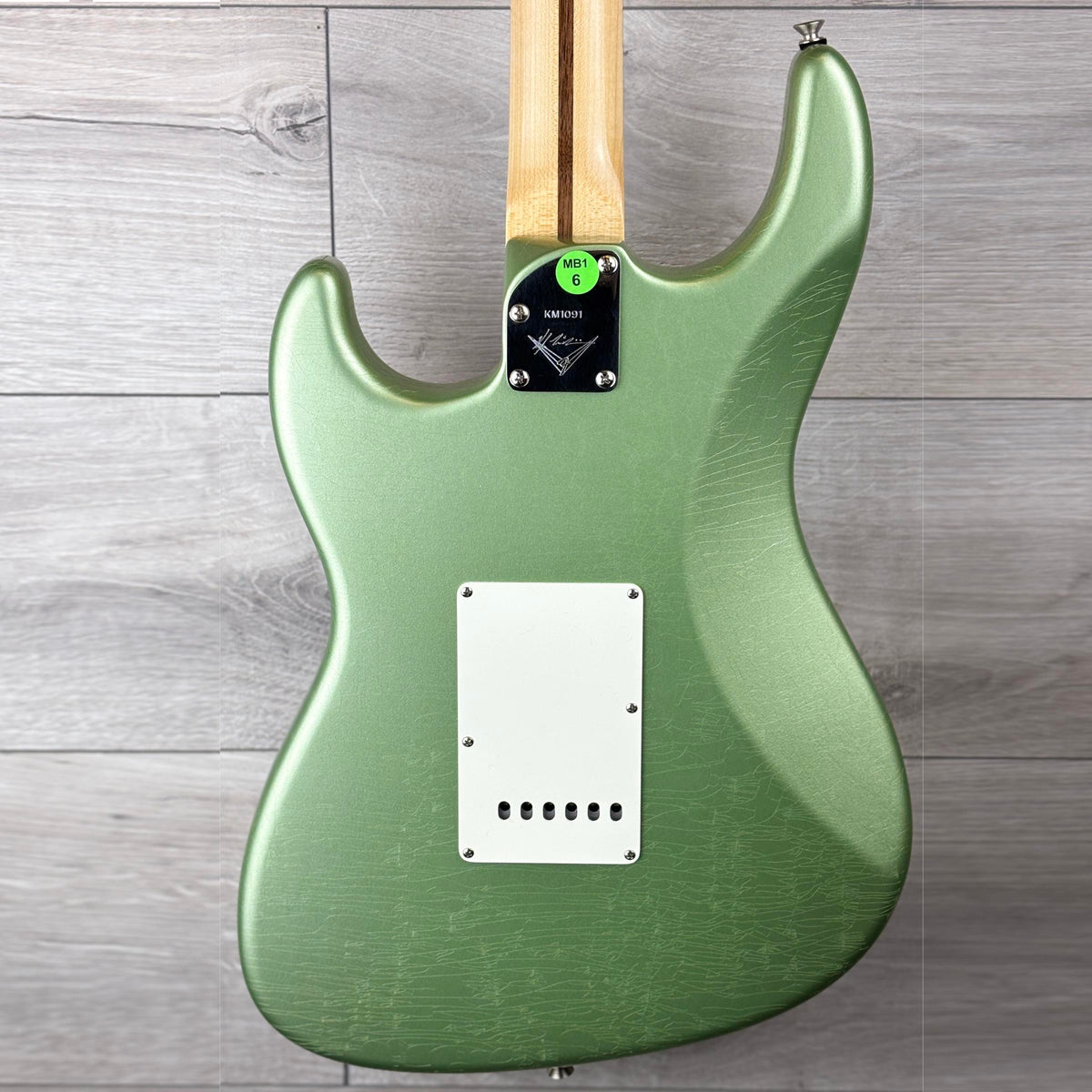 Fender Custom Shop Master Built Kyle McMillin Offset Stratocaster Deluxe Closet Classic, Sage Green Metallic