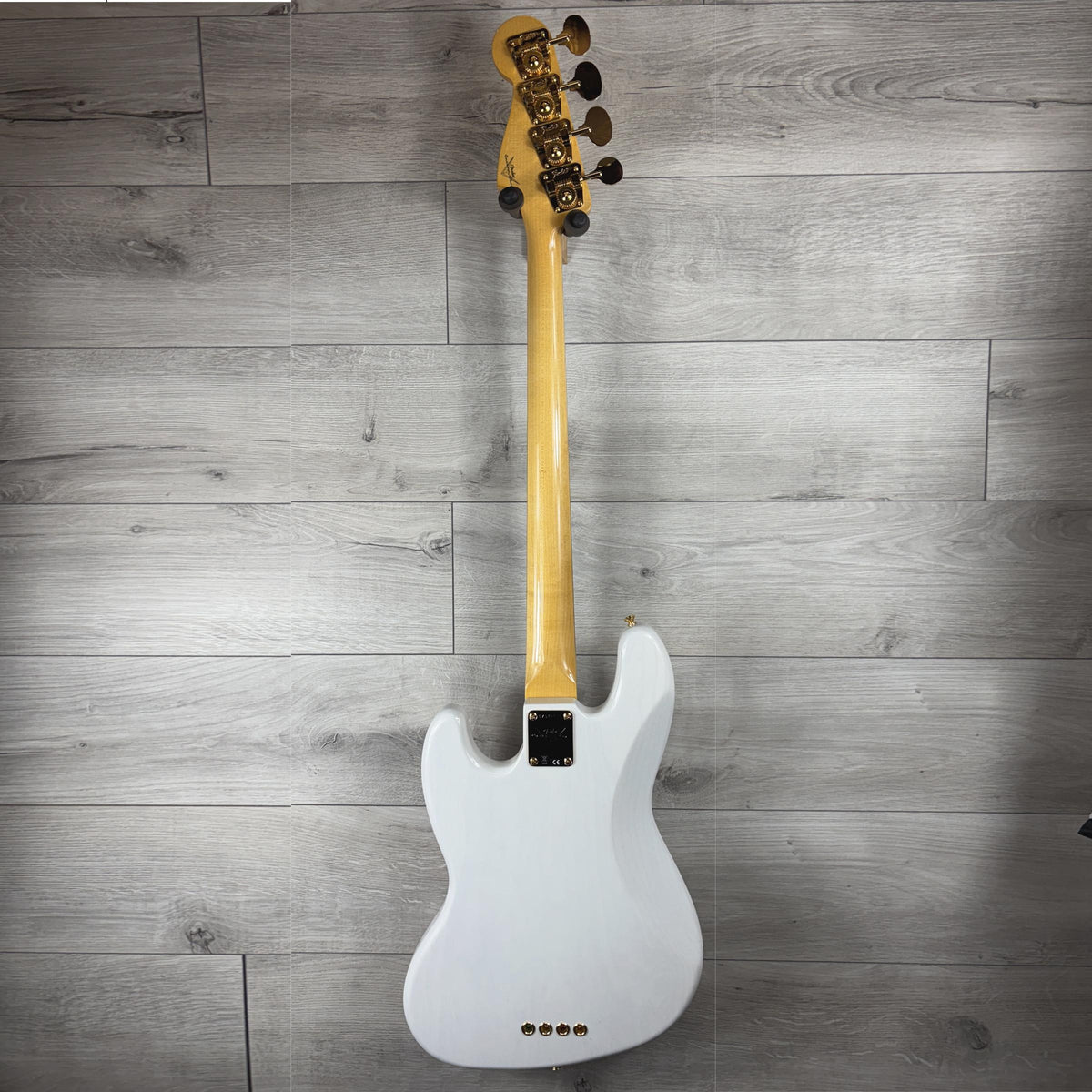 FENDER Custom Shop B5 American Custom Jazz Bass EBY NOS, White Blonde