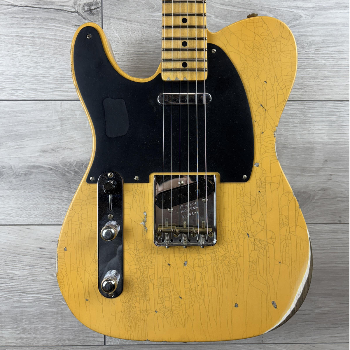 FENDER Custom Shop 52 Telecaster Left Hand Relic - Aged Nocaster Blonde
