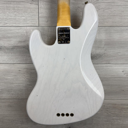 FENDER Custom Shop Limited Edition Jazz Bass Special Journeyman Relic, Rosewood Fingerboard, White Blonde