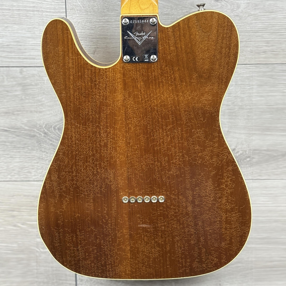 FENDER Custom Shop LTD Custom Double Esquire Deluxe Closet Classic, Aged Natural