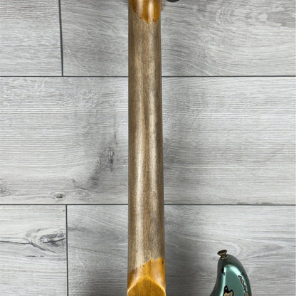 FENDER Custom Shop 1965 Stratocaster Super Heavy Relic, Rosewood Fingerboard, Super Faded Aged Sherwood Green Metallic over 3-Color Sunburst
