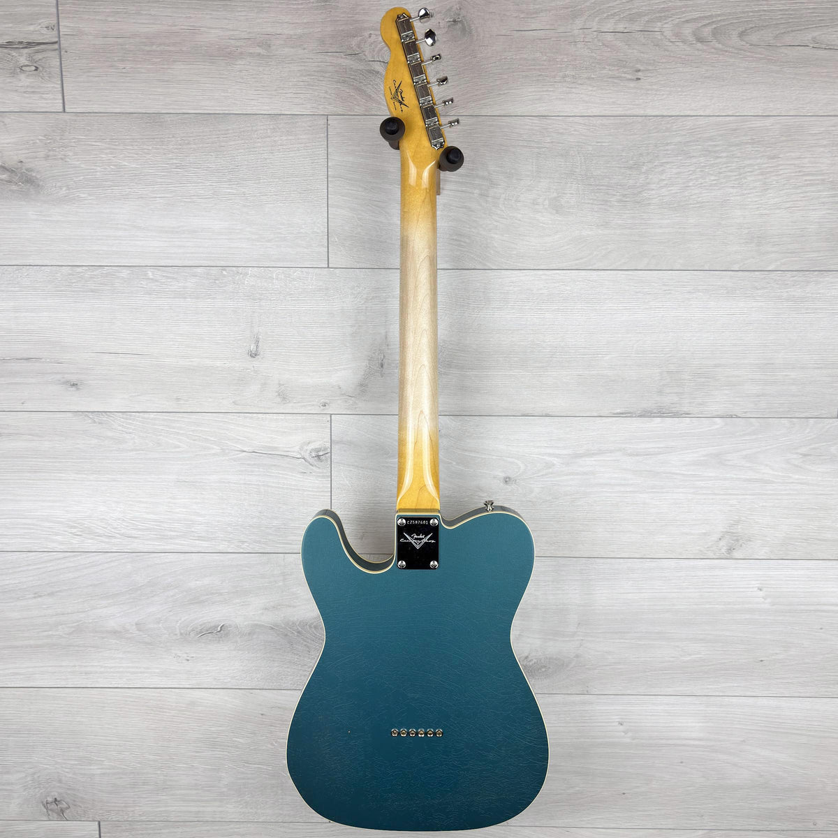FENDER Custom Shop Limited Edition Custom Double Esquire DLX Closet Classic, Rosewood Fingerboard, Aged Ocean Turquoise