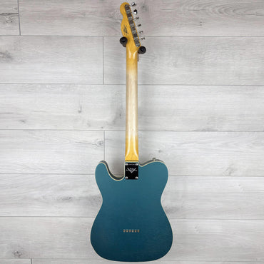 FENDER Custom Shop Limited Edition Custom Double Esquire DLX Closet Classic, Rosewood Fingerboard, Aged Ocean Turquoise