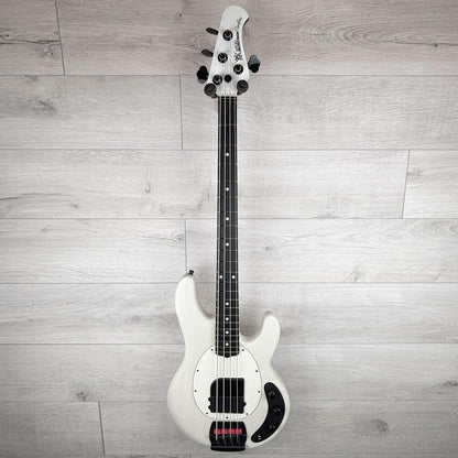 ERNIE BALL MUSIC MAN Tim Commerford Signature Passive Bass, Fight Night White