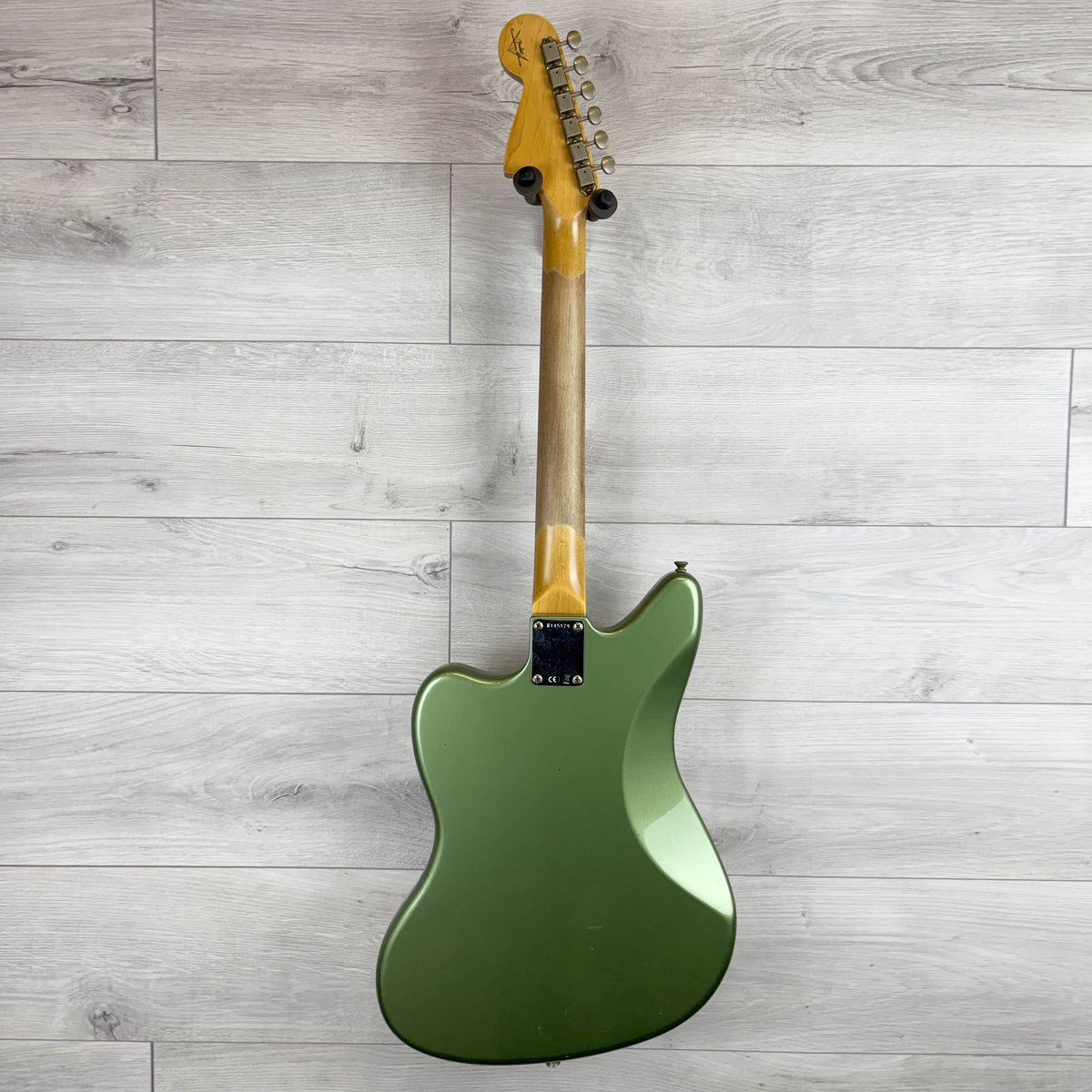 FENDER 1965 Jaguar Journeyman Relic, 3A Rosewood Fingerboard, Super Faded Olive Green Metallic
