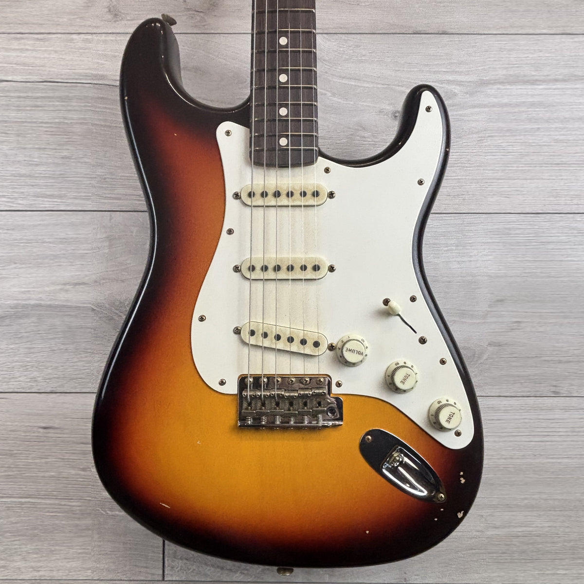 FENDER Custom Shop Masterbuilt Kyle McMillin '59 Transition Stratocaster Journeyman Relic, 3A Rosewood Fingerboard, Aged Chocolate 3-Color Sunburst