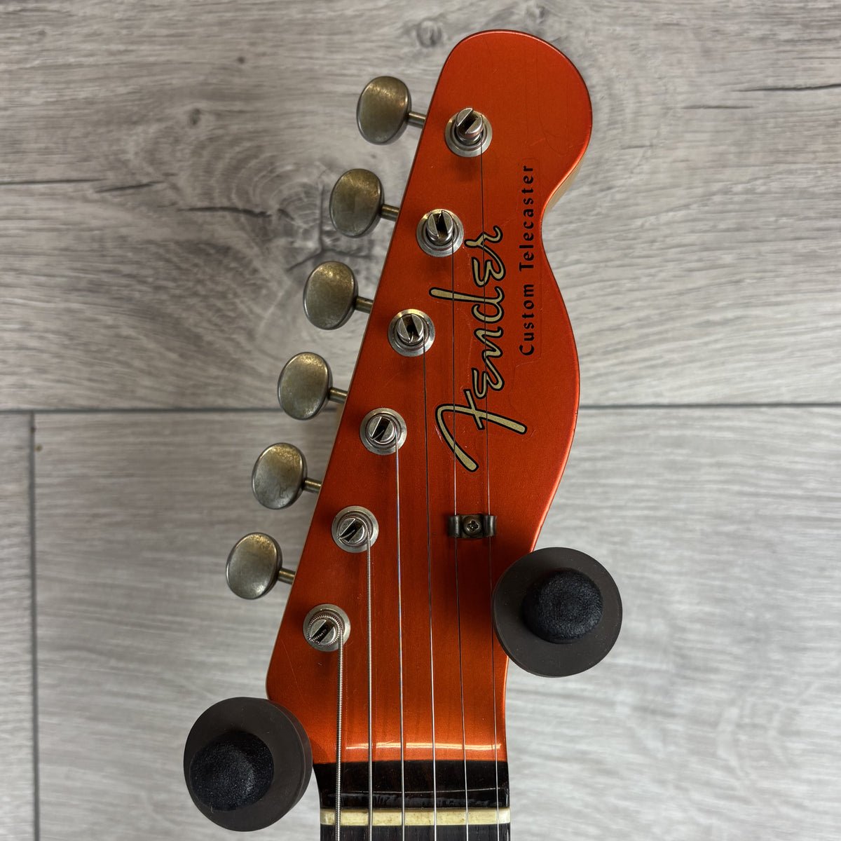 FENDER Custom Shop Limited Edition CuNiFe Bigsby Tele Custom Journeyman Relic, 3A Rosewood Fingerboard, Candy Tangerine with Matching Headcap
