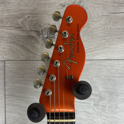 FENDER Custom Shop Limited Edition CuNiFe Bigsby Tele Custom Journeyman Relic, 3A Rosewood Fingerboard, Candy Tangerine with Matching Headcap