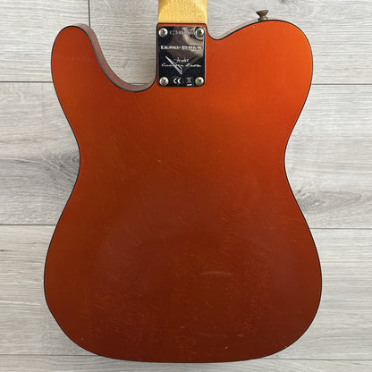 FENDER Custom Shop Limited Edition CuNiFe Bigsby Tele Custom Journeyman Relic, 3A Rosewood Fingerboard, Candy Tangerine with Matching Headcap