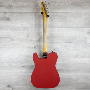 FENDER Custom Shop Limited Edition CuNiFe Bigsby Tele Custom Journmeyman Relic, 3A Rosewood Fingerboard, Fiesta Red with Matching Headcap