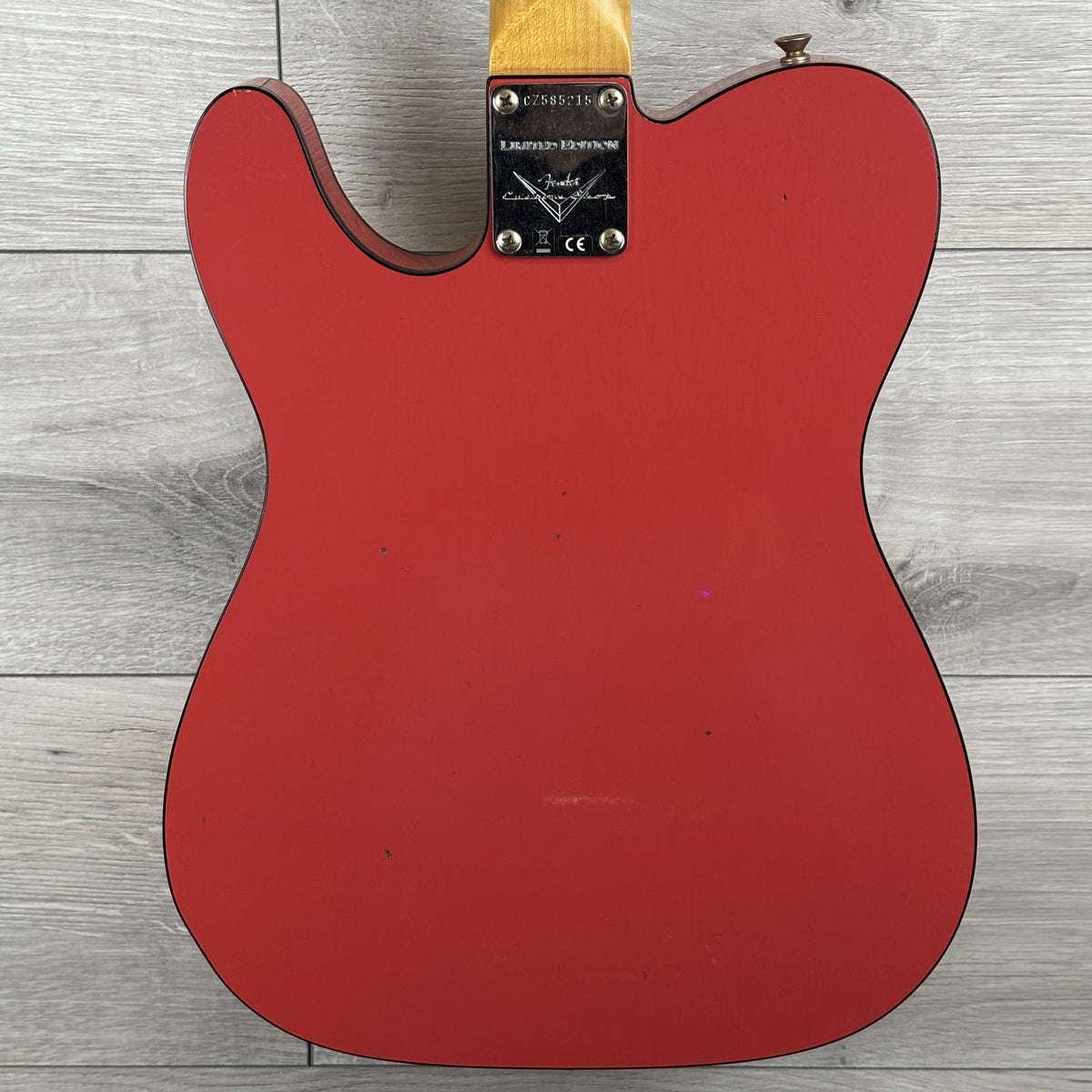 FENDER Custom Shop Limited Edition CuNiFe Bigsby Tele Custom Journmeyman Relic, 3A Rosewood Fingerboard, Fiesta Red with Matching Headcap