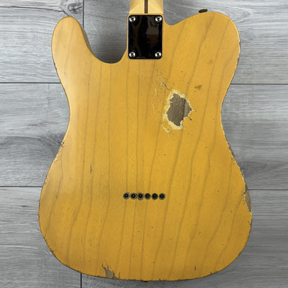 FENDER Custom Shop Masterbuilt David Brown '52 Telecaster Heavy Relic, 1-Piece Maple Neck, Butterscotch Blonde