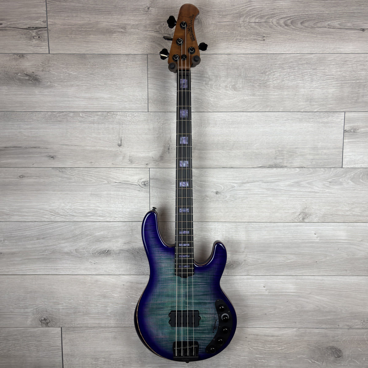 ERNIE BALL MUSIC MAN BFR DarkRay Electric Bass Guitar Limited Edition, Grapes of Wrath