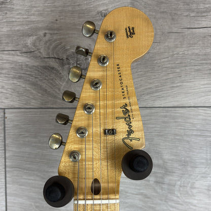 FENDER Custom Shop Masterbuilt Kyle McMillin 1958 Ash Stratocaster Journeyman Relic, 1-Piece 2A Quartersawn Maple Neck, Faded Aged Chocolate 3-Color Sunburst