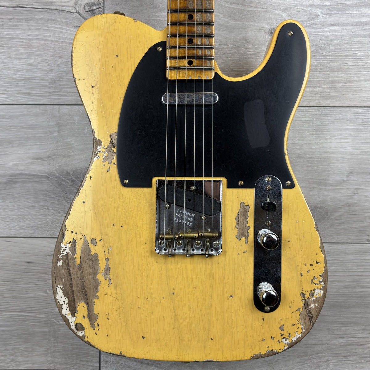 FENDER Custom Shop 1951 Nocaster Heavy Relic, 1-Piece Rift Sawn Maple Neck, Faded Aged Nocaster Blonde