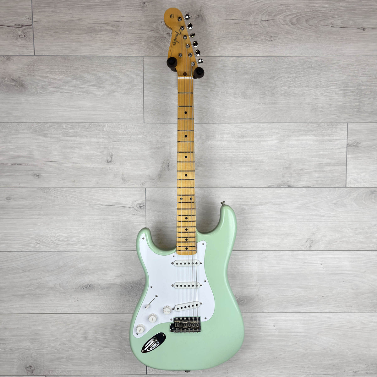 FENDER Custom Shop FAT 54 STRAT Left Hand Closet Classic, Super Faded Aged Surf Green