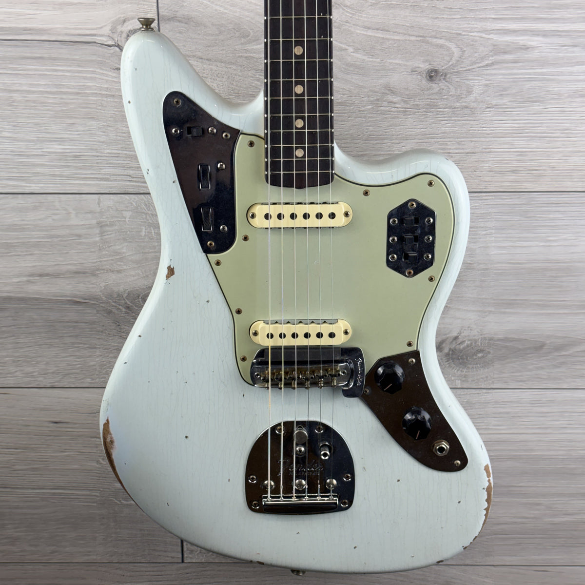 FENDER Custom Shop 63 JAGUAR Relic, Super Faded Aged Sonic Blue