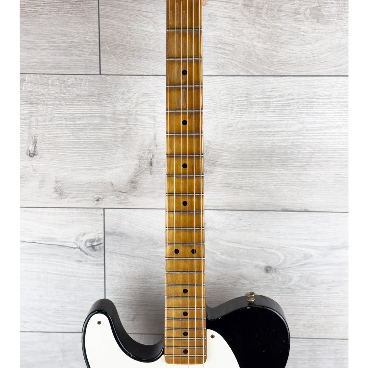 Fender Custom Shop Masterbuilt Todd Krause W25 52 Telecaster Relic Black Left Hand Maple Neck, Black