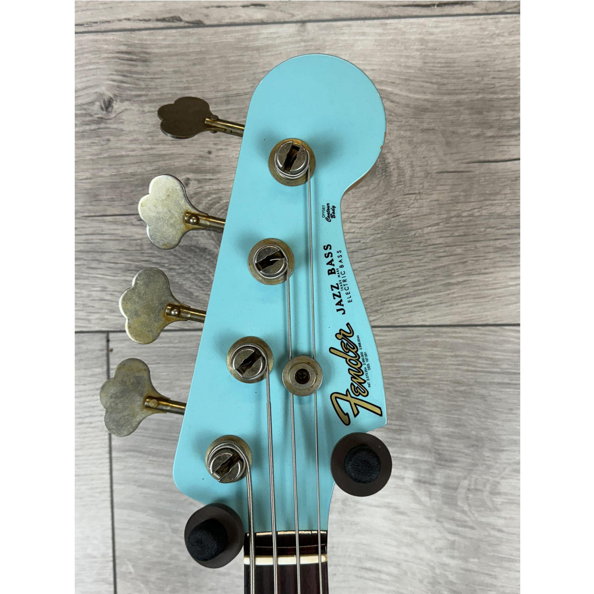Fender Custom Shop 1961 Jazz Bass Heavy Relic, 3A Rosewood Fingerboard, Faded Aged Daphne Blue