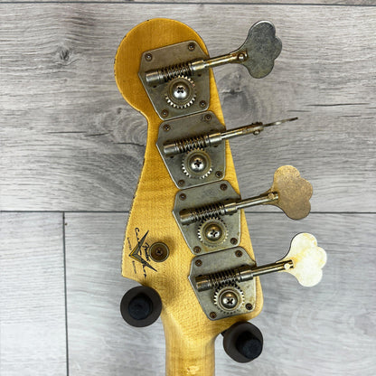 FENDER Custom Shop Limited Edition P-Jazz Bass Relic, 1-Piece Quartersawn Maple Neck Fingerboard, Aged Cimarron Red