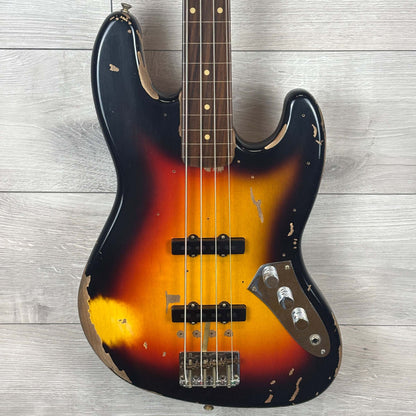 FENDER Custom Shop Jaco Pastorius Tribute Fretless Jazz Bass, Rosewood Fingerboard, 3-Color Sunburst