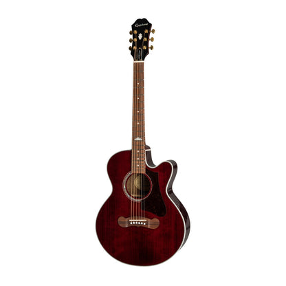 Epiphone J-200EC Studio Parlor Acoustic/Electric - Wine Red