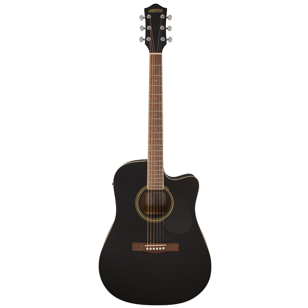 GRETSCH Prelude D100CE Dreadnought Cutaway Acoustic/Electric, Walnut Fingerboard, Black