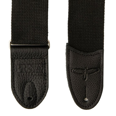 PRS Paul Reed Smith 2" Deluxe Cotton Guitar Strap, 34"-58" Long, Black