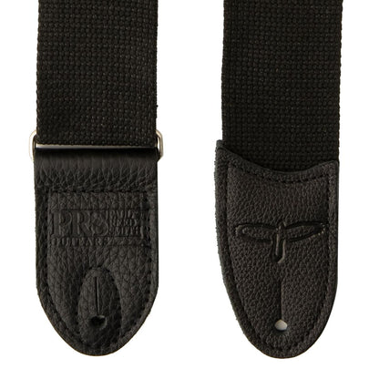 PRS Paul Reed Smith 2" Deluxe Cotton Guitar Strap, 34"-58" Long, Black
