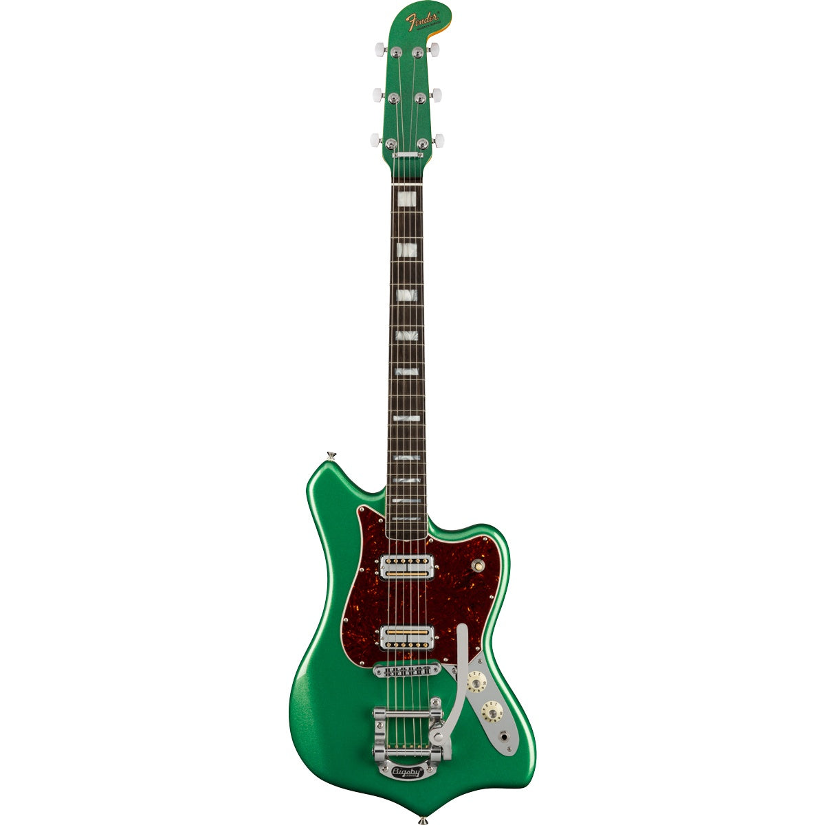 FenderParallel Universe Volume II Maverick Dorado, Ebony Fingerboard - Mystic Pine Green