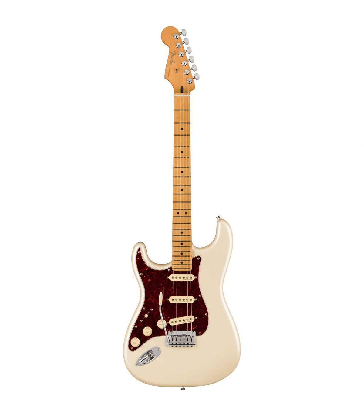 Fender Player Plus Stratocaster, Gaucher, Maple Fingerboard - Olympic Pearl