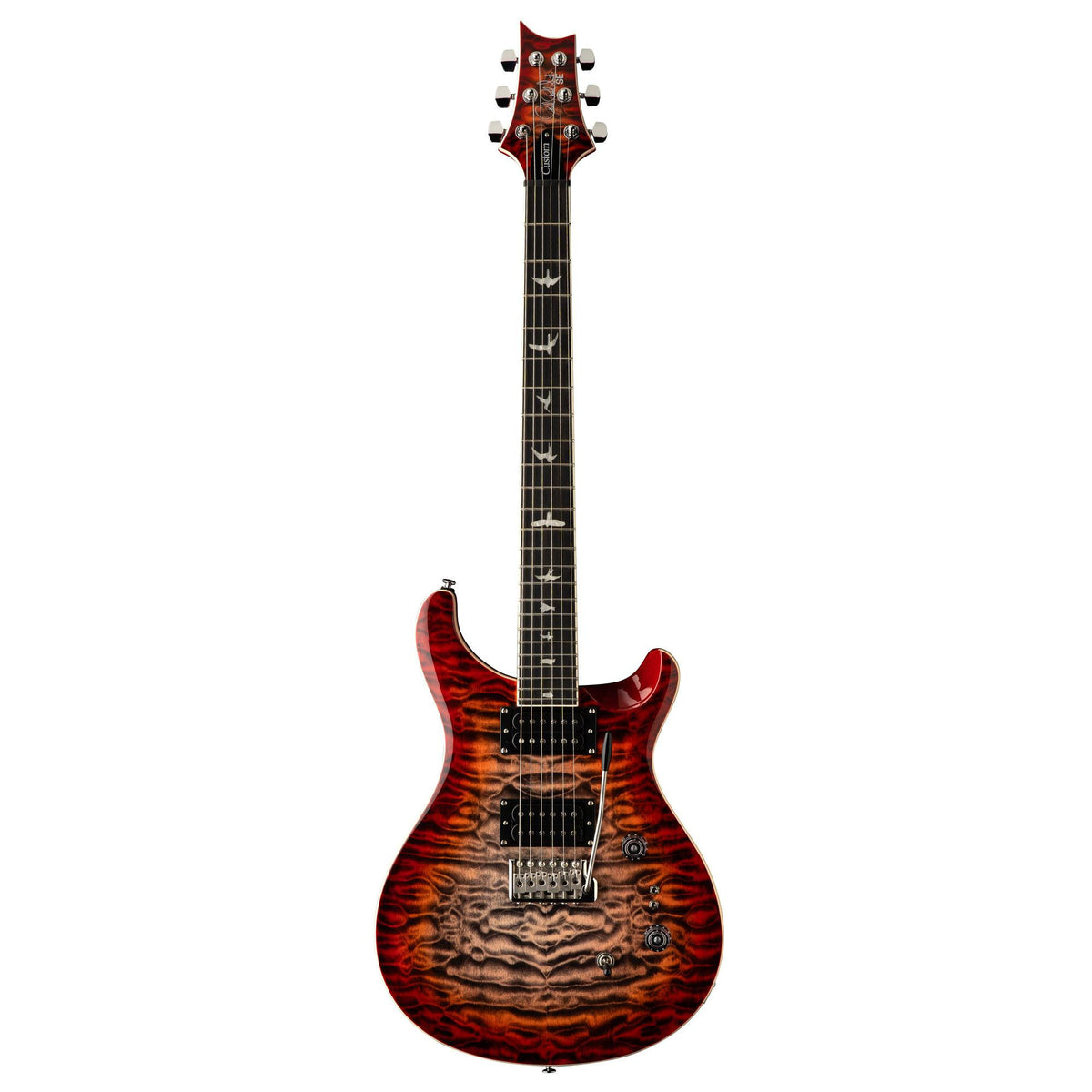 PRS SE Custom 24-08 Quilt, Charcoal Cherry Burst