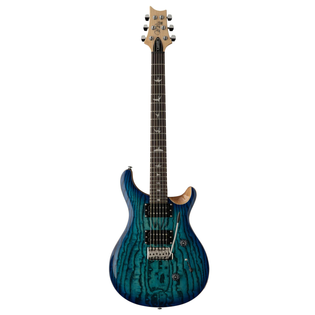 PRS SE Custom 24 Burled Ash Limited Edition, Lake Blue