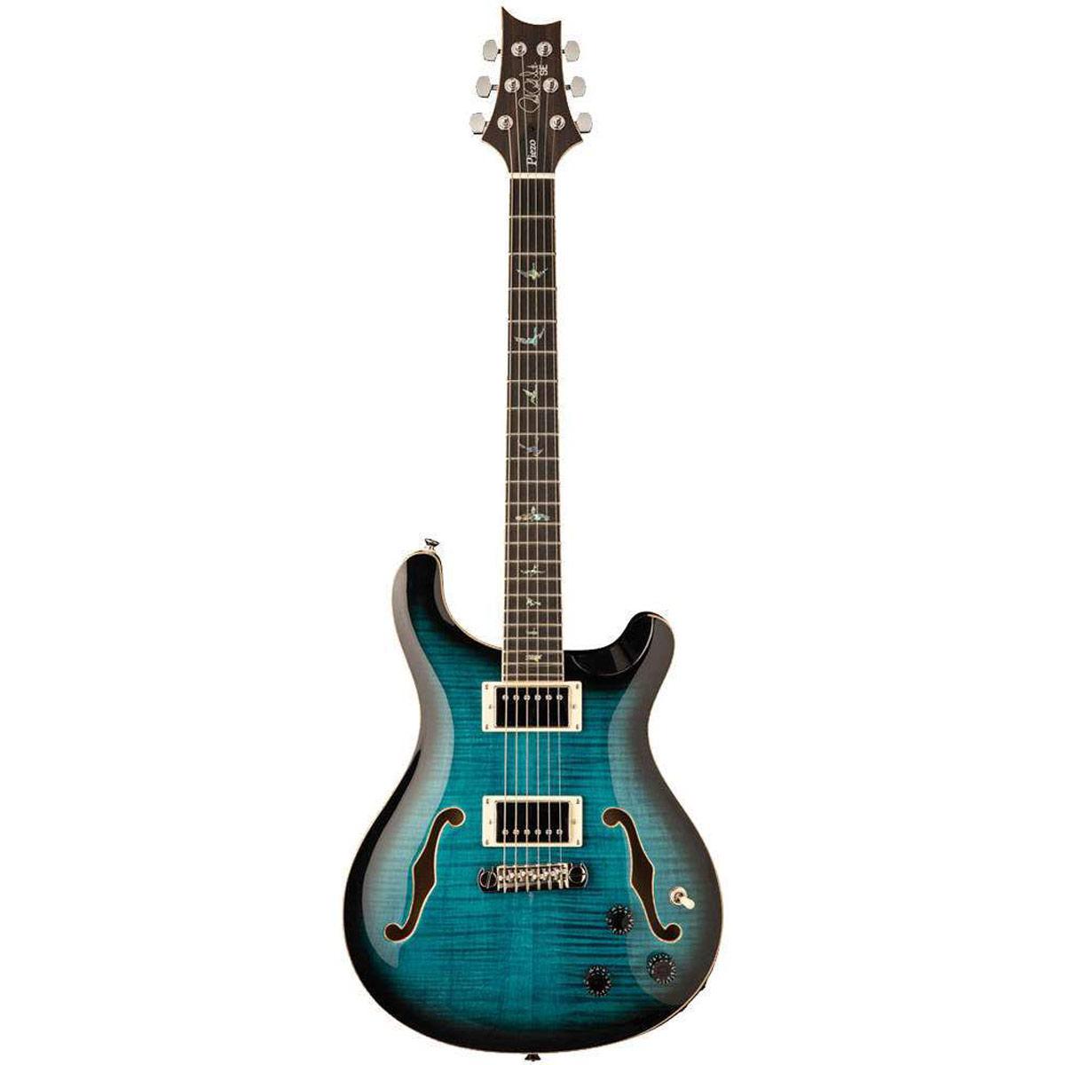 PRS Guitars SE HOLLOWBODY II PIEZO, Peacock Blue Burst