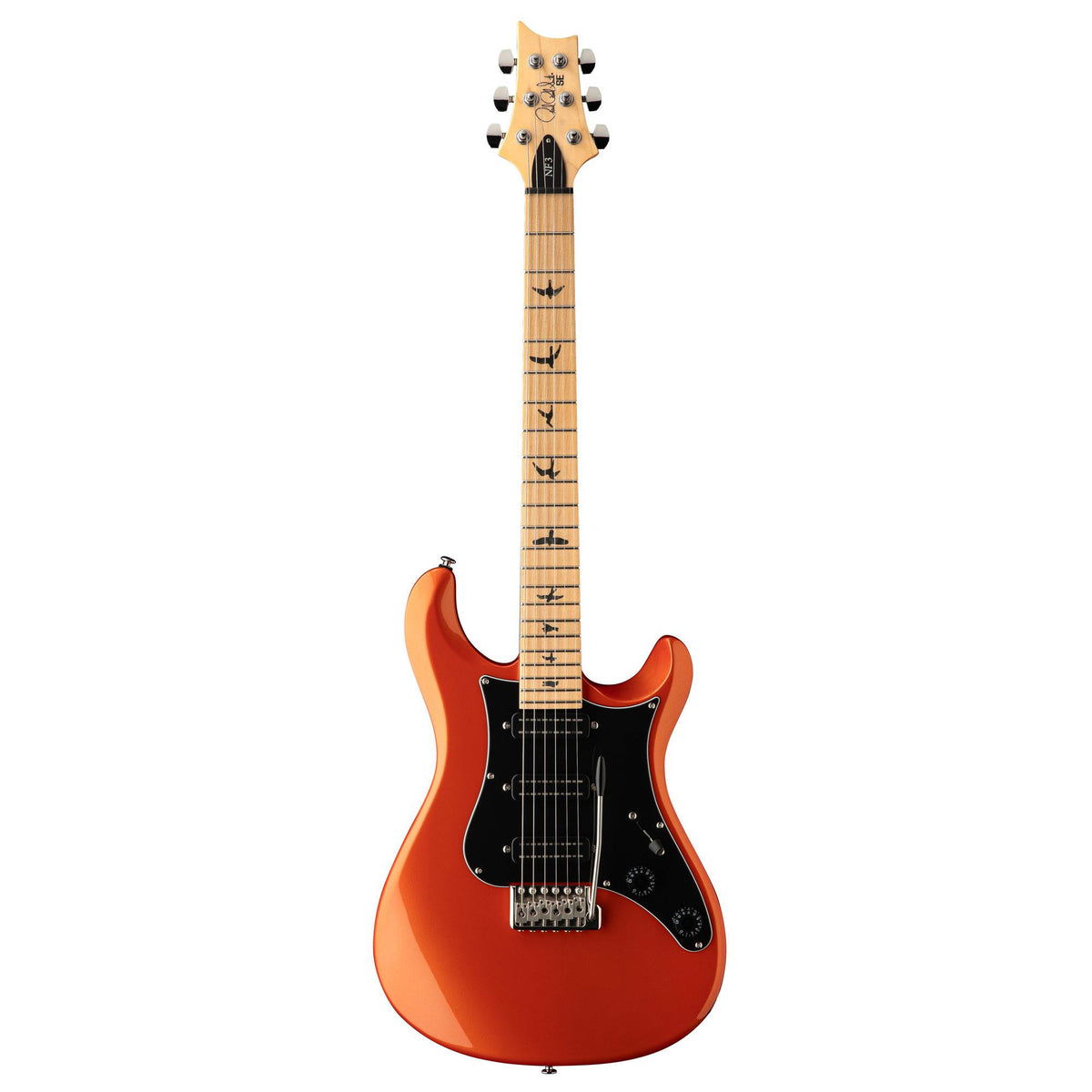 PRS Guitars SE NF3 Electric Guitar with Maple Fingerboard, Metallic Orange