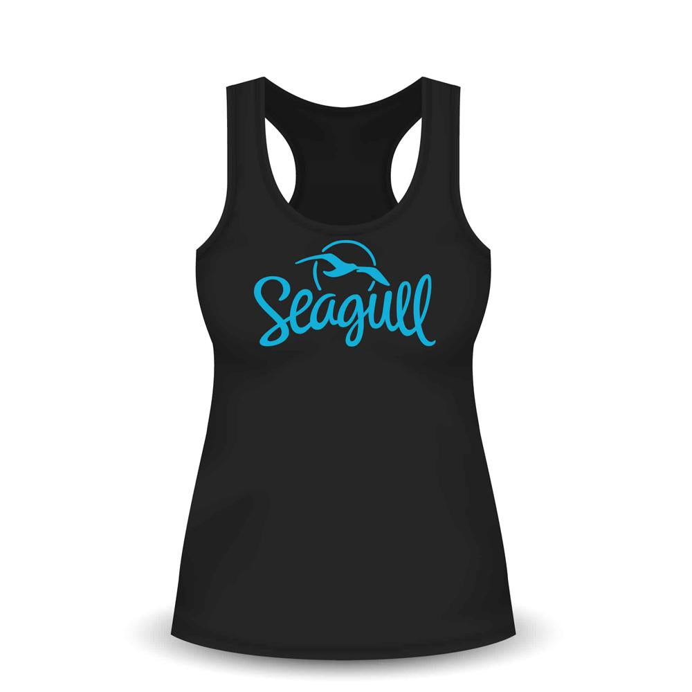 SEAGULL Women's Racerback Tank with Seagull logo Turquoise