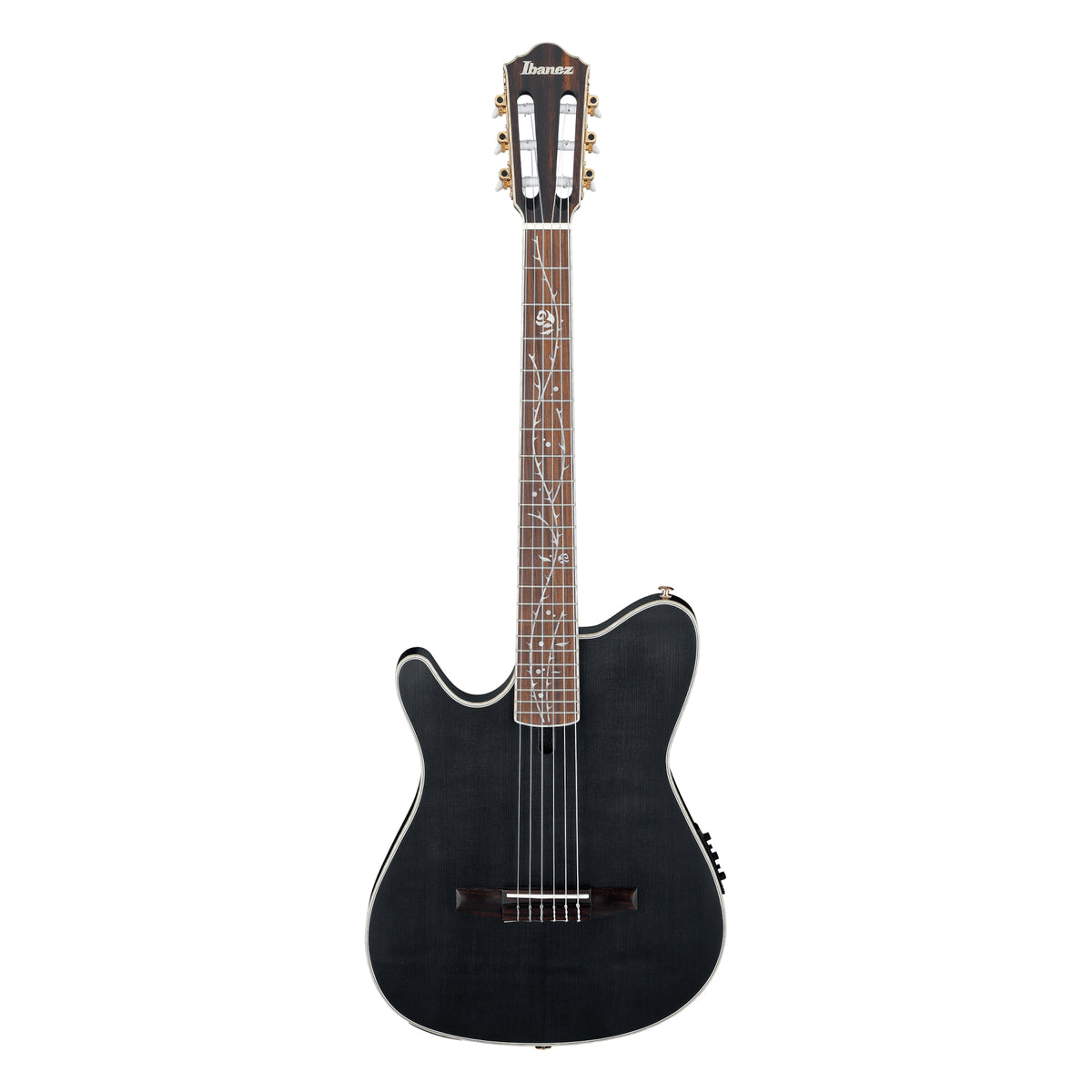 Ibanez Tim Henson Signature Nylon Guitar Left Hand, Transparent Black Flat