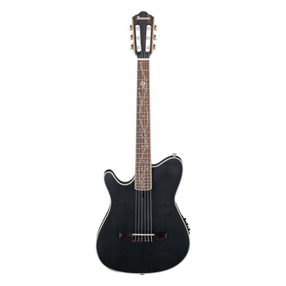 Ibanez Tim Henson Signature Nylon Guitar Left Hand, Transparent Black Flat