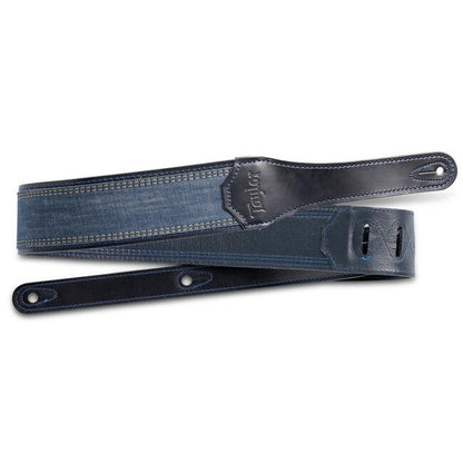 Taylor - Blue Denim Strap Navy Leather Edge D250-10