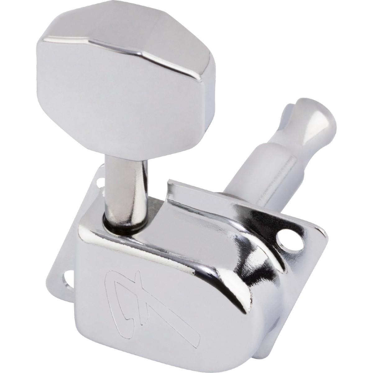 Fender 70s "F" Style Stratocaster®/Telecaster® Tuning Machines Chrome (6)