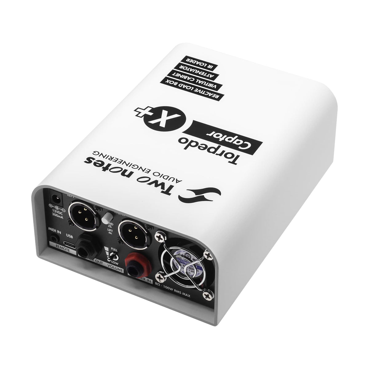 Two Notes Torpedo Captor X+ Reactive Loadbox, Attenuator, DynIR Engine, IR Loader & Stereo Expander