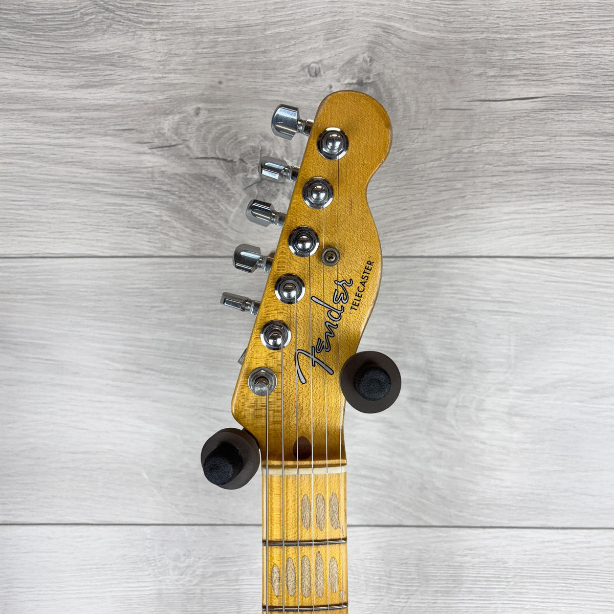 Fender Custom Shop Limited Edition Masterbuilt Waylon Jennings Telecaster Relic, Black and White Tooled Leather over Butterscotch Blonde