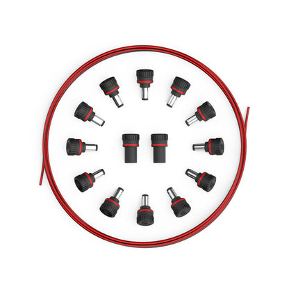 D'ADDARIO XPND DIY Power Cable Kit - 12 Male Plugs